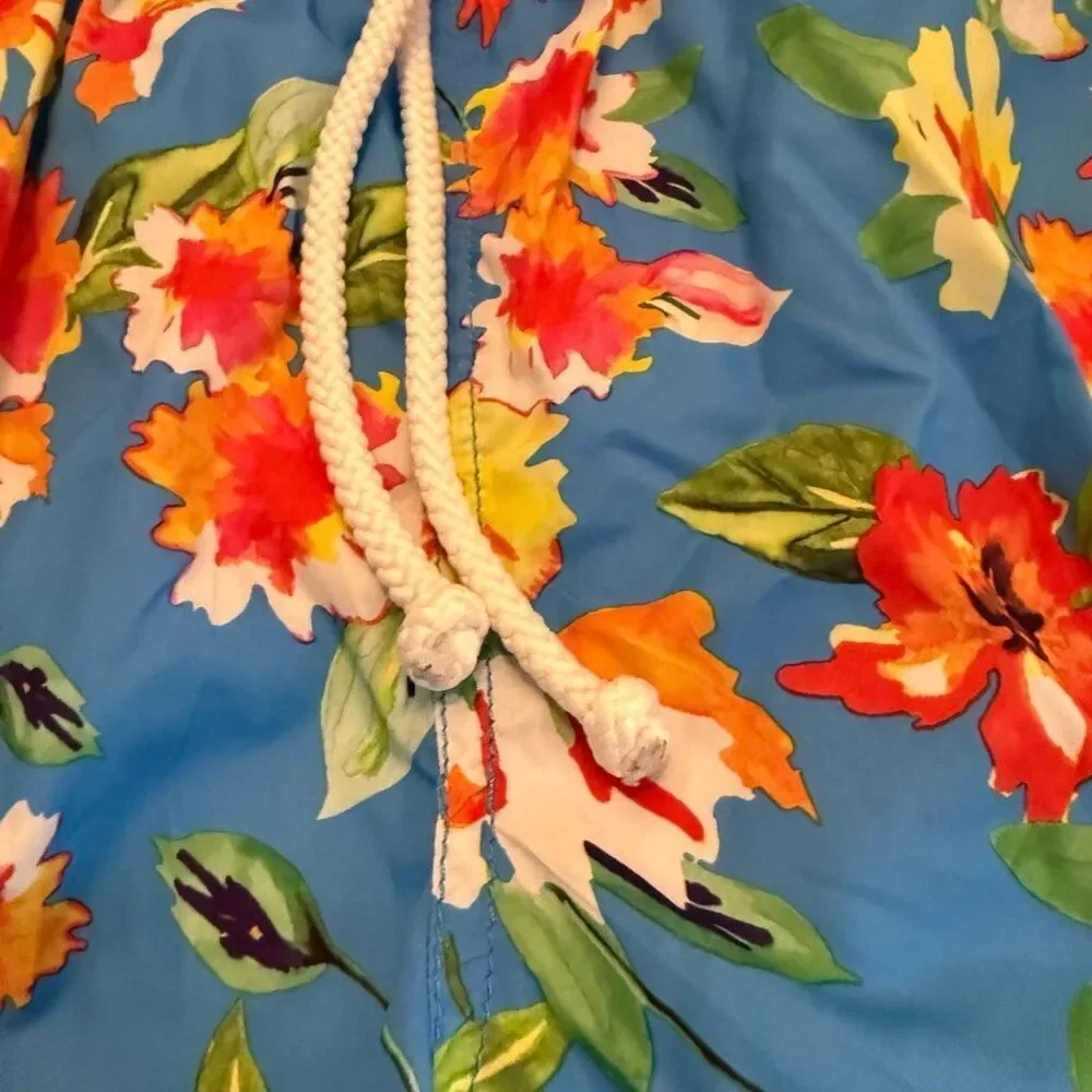 Zara Floral Swim Trunks Size L